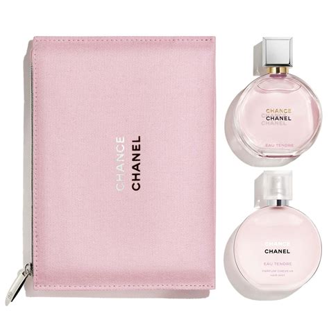 chanel eau tendre gift set|chanel chance fraiche gift set.